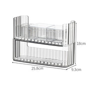 Stackable Cosmetic Organizer - Transparent Grey