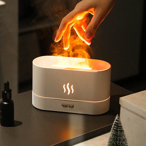 Flame Light Aroma Diffuser - White