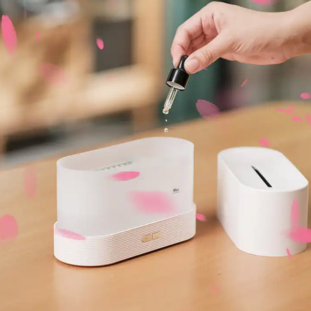 Flame Light Aroma Diffuser - White