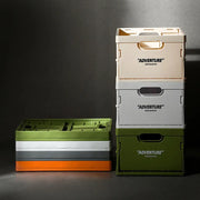 Foldable Stackable Storage Box - Cement Grey