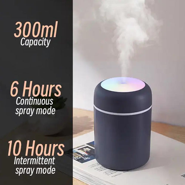 Colorful Mini Humidifier - 300ml