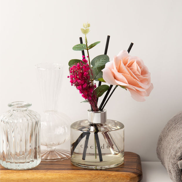 Rose Flower Reed Diffuser 200ml - Black Cherry