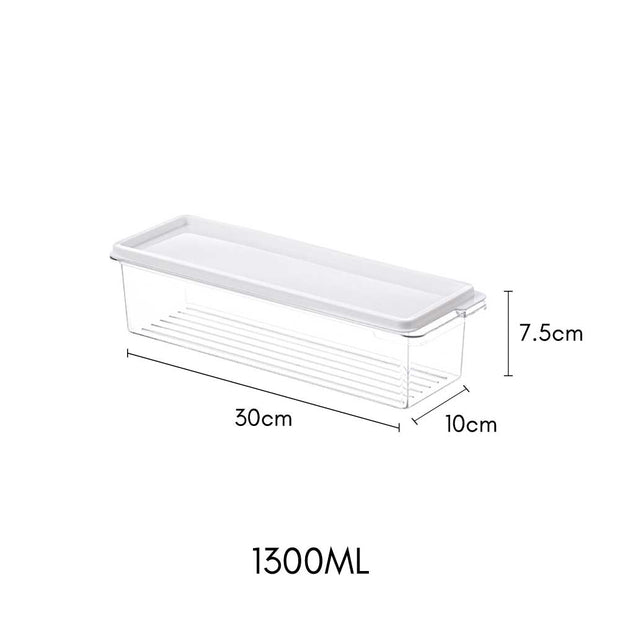 Stackable Container with Silicon Lid - 1300ml