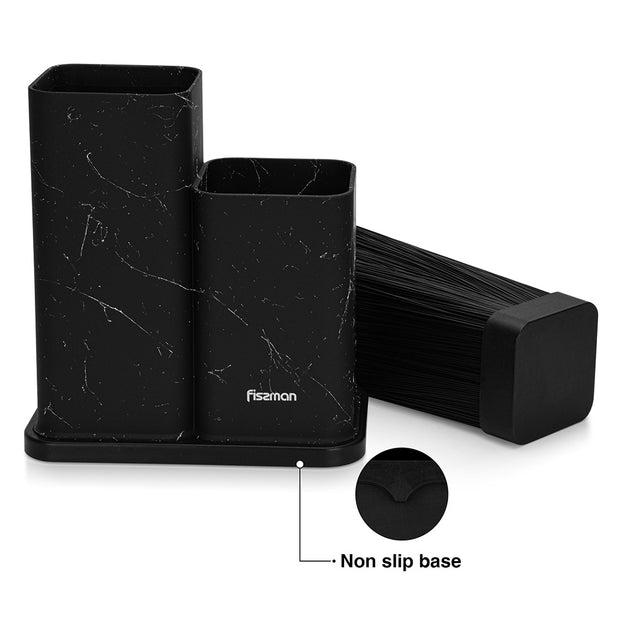Black Marble Knives & Utensil Holder