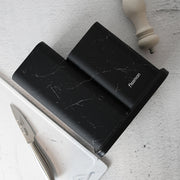 Black Marble Knives & Utensil Holder