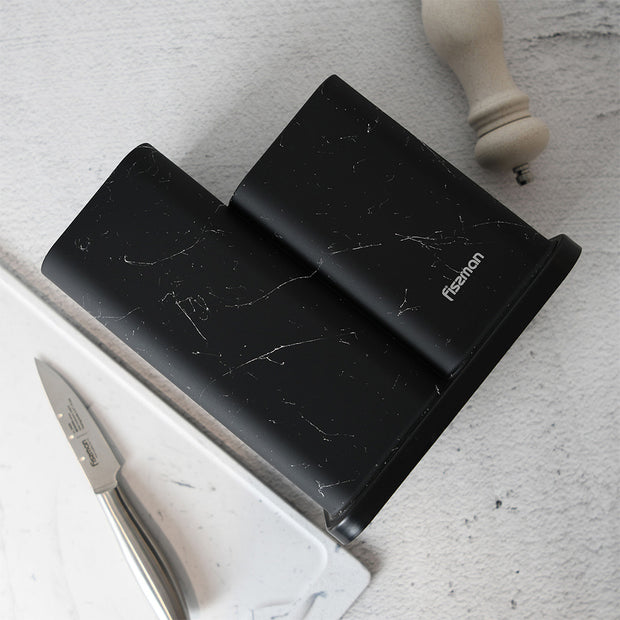 Black Marble Knives & Utensil Holder