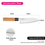 Wakizashi 7" Santoku Knife