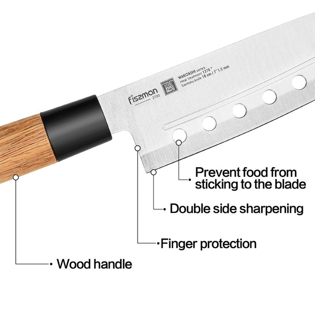 Wakizashi 7" Santoku Knife