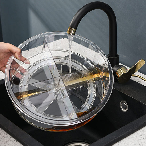 Clear Lazy Susan with Seperator