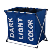 Blue Oxford 3 Compartments Laundry Rack