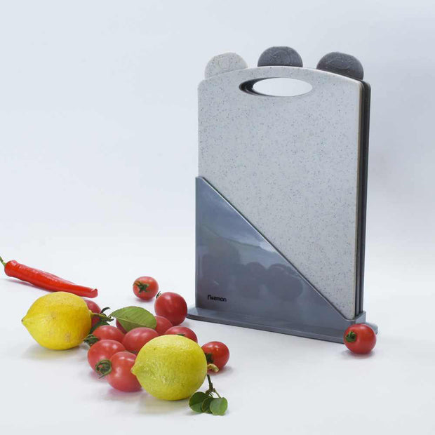 3pcs Chopping Board with Stand