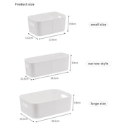 3pcs Ivory White Storage Boxes