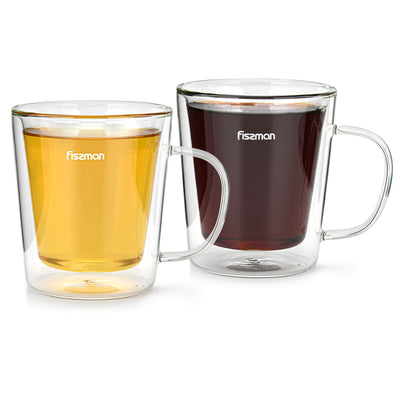 Borgia 2pcs Double Wall Glass Cup - 320ml