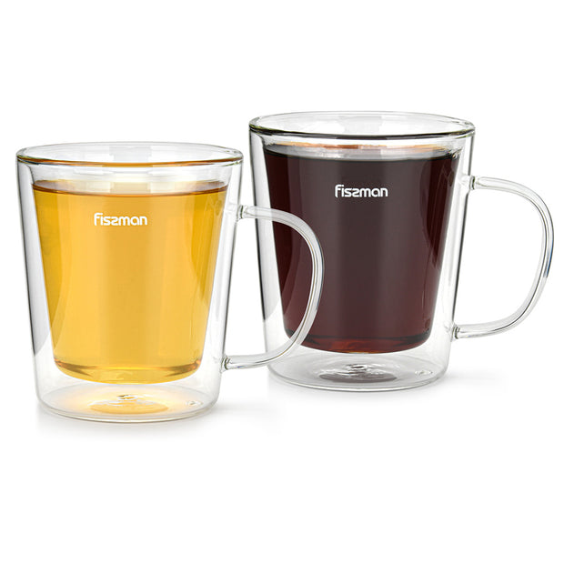 Borgia 2pcs Double Wall Glass Cup - 320ml