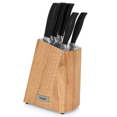 5pcs Knives with Wooden Stand Set