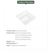 6pcs Transparent Drawer Organizer
