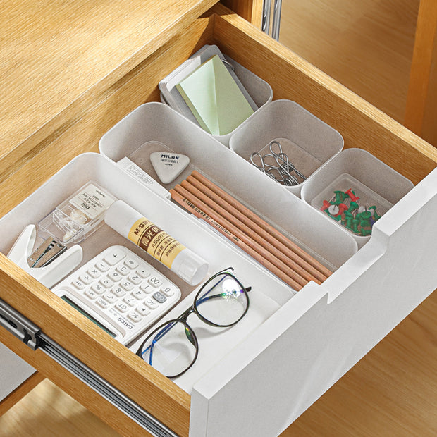 6pcs Transparent Drawer Organizer