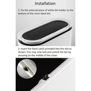 Khaki Slim Bin (9L) Installation