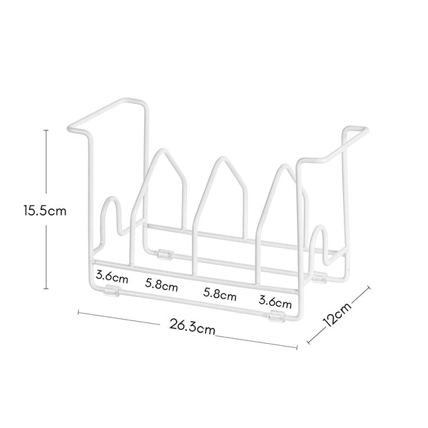 Dish Storage Rack - White