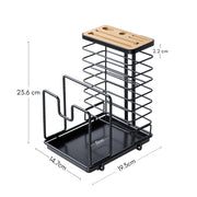 Kitchenware Accessories Holder - Black