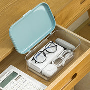 Desktop Cosmetic Storage Box - Blue