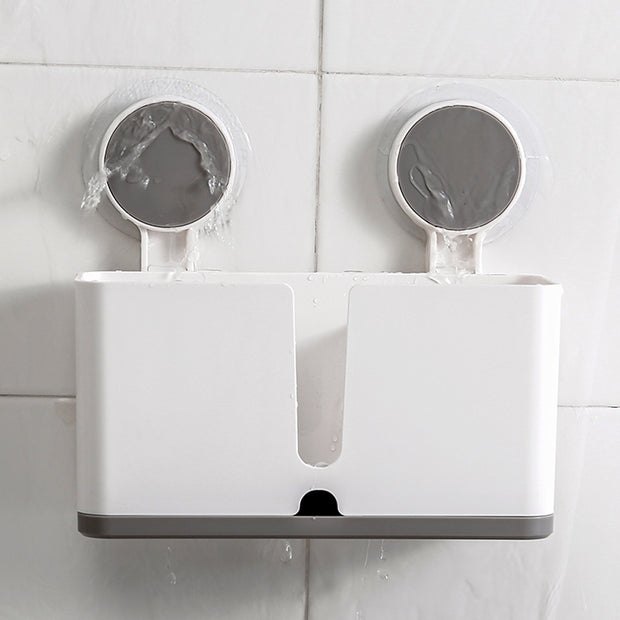 Bathroom Holder with Drainer Tray (Stick On) Waterproof