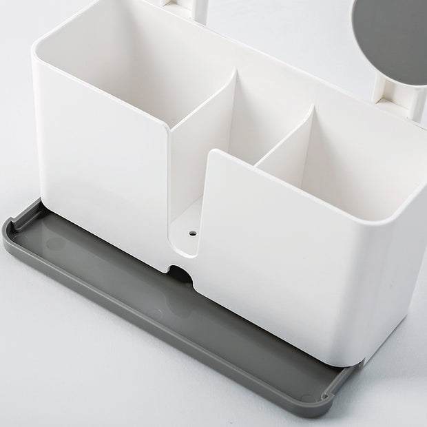 Bathroom Holder with Drainer Tray (Stick On) Removable
