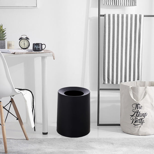 Black Large Matte Thrash Bin (12L) in Room