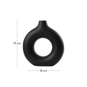 Black Ceramic Vase - Medium