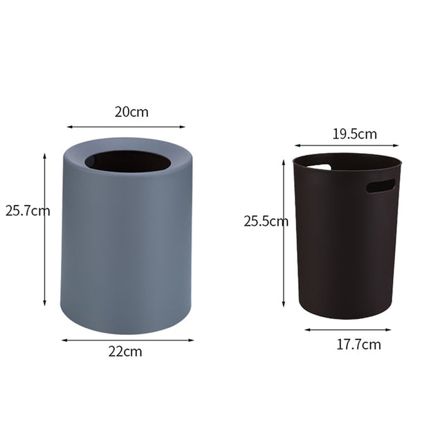 White Matte Thrash Bin, 8 Litres Size