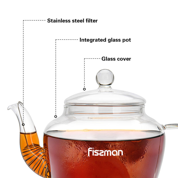 Tea Pot with Steel Infuser Filter - 1000ml