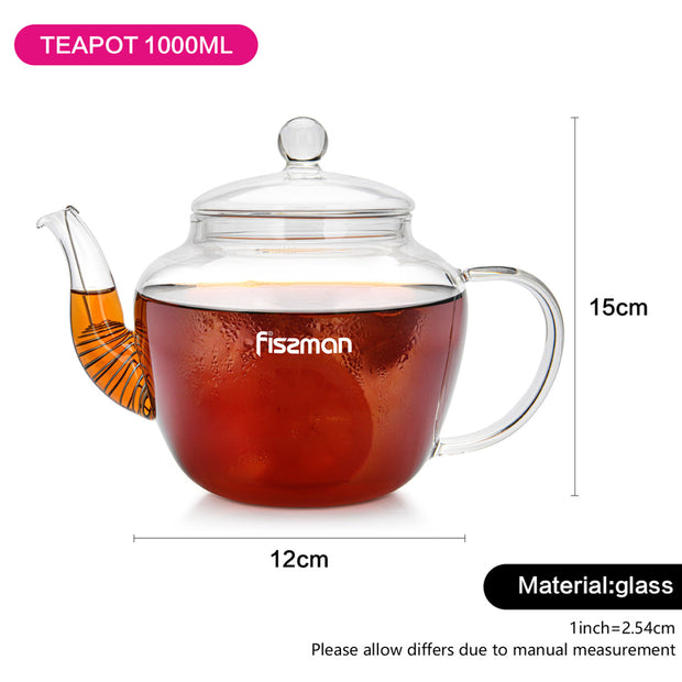 Tea Pot with Steel Infuser Filter - 1000ml