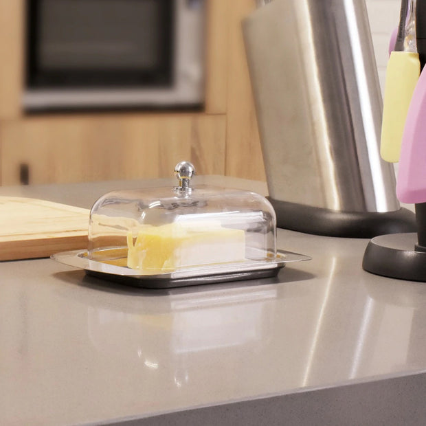 Butter Dish with Transparent Cover Lid