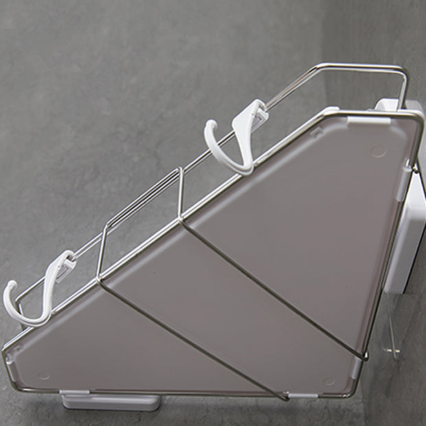 Suction Corner Shower Caddy with Hooks