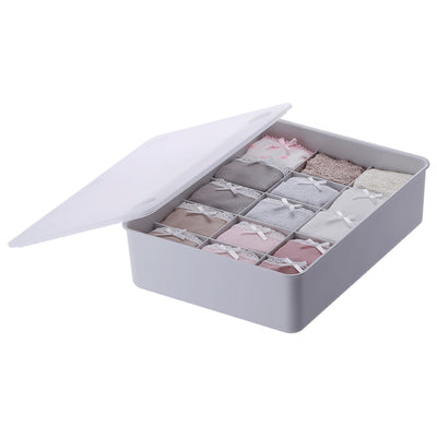 Stackable 15 Grids Box Organizer - Grey