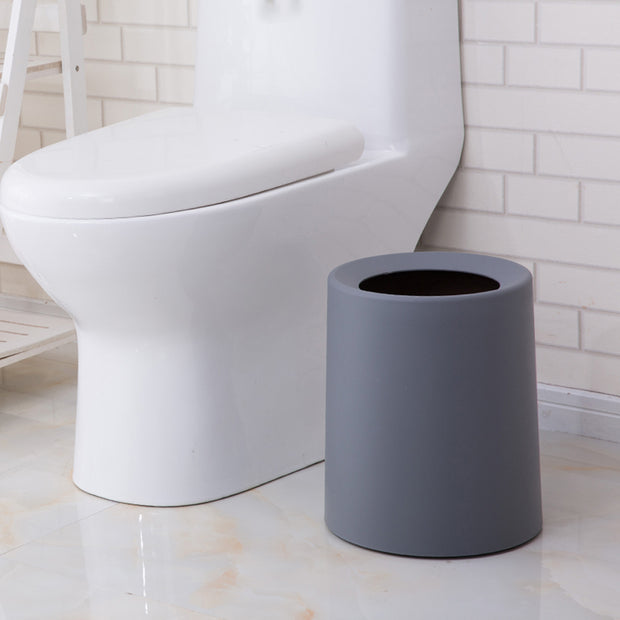 Grey Large Matte Thrash Bin (12L) in Bathroom