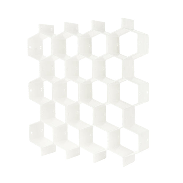 Honeycomb Drawer Divider - White