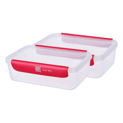 Smart Track Plastic Food Container - 1200ml x 2pcs