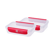 Smart Track Plastic Food Container - 800ml x 2pcs