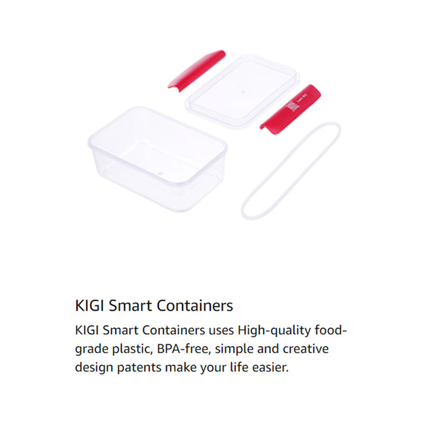 Smart Track Plastic Food Container - 800ml x 2pcs