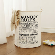 Laundry Rules Laundry Basket with Clothes