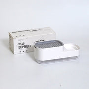 Sponge Soap Dispenser with Side Holder - White