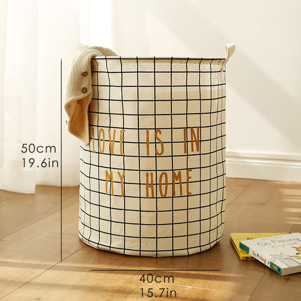 Love Is In My Home Laundry Basket - White