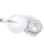 White Magic Pure Spin Mop Set (2 Mop head + Handle + Bucket)