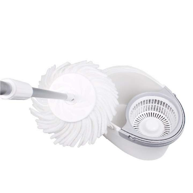 White Magic Pure Spin Mop Set (2 Mop head + Handle + Bucket)