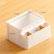 Tissue Box Organizer with Bamboo Lid