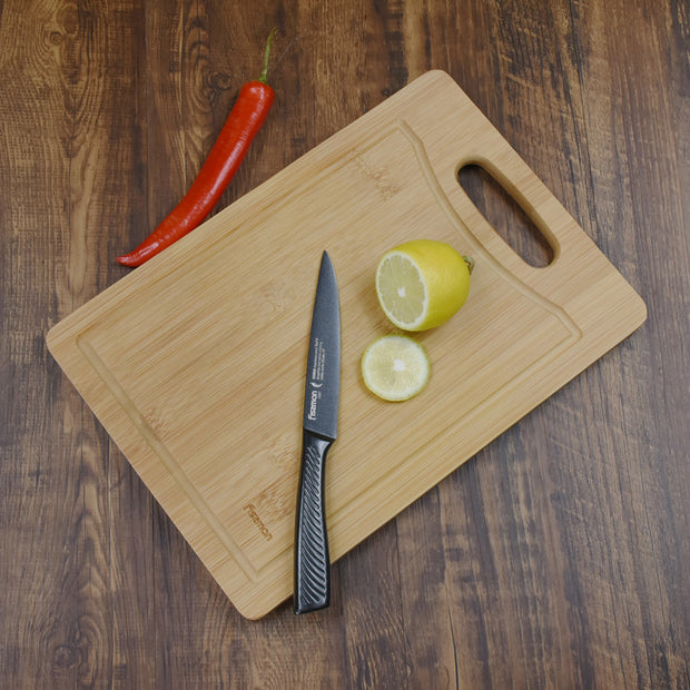 Rectangle Bamboo Cutting Board with Handle, Small - 33*23cm