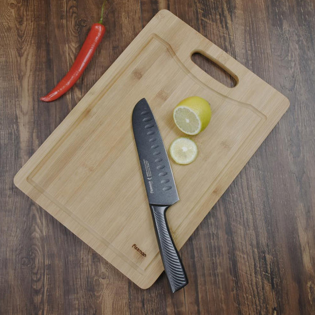 Rectangle Bamboo Cutting Board with Handle, Medium - 38*27cm