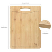 Rectangle Bamboo Cutting Board with Handle, Medium - 38*27cm