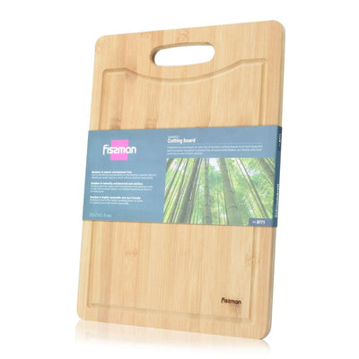 Rectangle Bamboo Cutting Board with Handle, Medium - 38*27cm